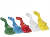 Cliquez sur l’image pour voir les détails du produit :Brosse à main ergonomique fleurée polyester doux 