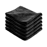 Lavette microfibres Tricot Soft Black 40x40cm noir : cliquez sur l’image pour voir les détails du produit