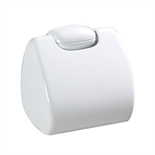 Porte-rouleau papier toilette Sanipla plast. blanc : cliquez sur l’image pour voir les détails du produit