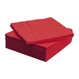 Serviettes rouges 2plis 33x33cm : cliquez sur l’image pour voir les détails du produit