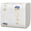 Cliquez sur l’image pour voir les détails du produit :Tork Papier Toilette plié Doux 11x19cm 2plis blanc