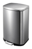 Cliquez sur l’image pour voir les détails du produit :Poubelle Della Step Eko 50L Inox brossé à pédale