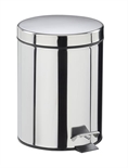 Poubelle à pédale Essencia 5L Inox : cliquez sur l’image pour voir les détails du produit