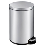 Poubelle Serene à pédale 20L platine : cliquez sur l’image pour voir les détails du produit