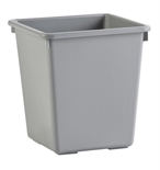 Corbeille à papier en cône 27L gris 34x34x36 : cliquez sur l’image pour voir les détails du produit