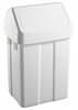 Cliquez sur l’image pour voir les détails du produit :Poubelle à couvercle bascule 50L blanc