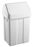 Poubelle Max 12L Couvercle basculant blanc : cliquez sur l’image pour voir les détails du produit