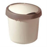 Poubelle Plastique Ronde 5L Ivoir ou Gris Clair : cliquez sur l’image pour voir les détails du produit