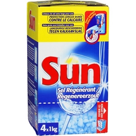 Sel Régénérant Sun pour lave-vaisselle 4kg - Unilever - Produits Lave- Vaisselle